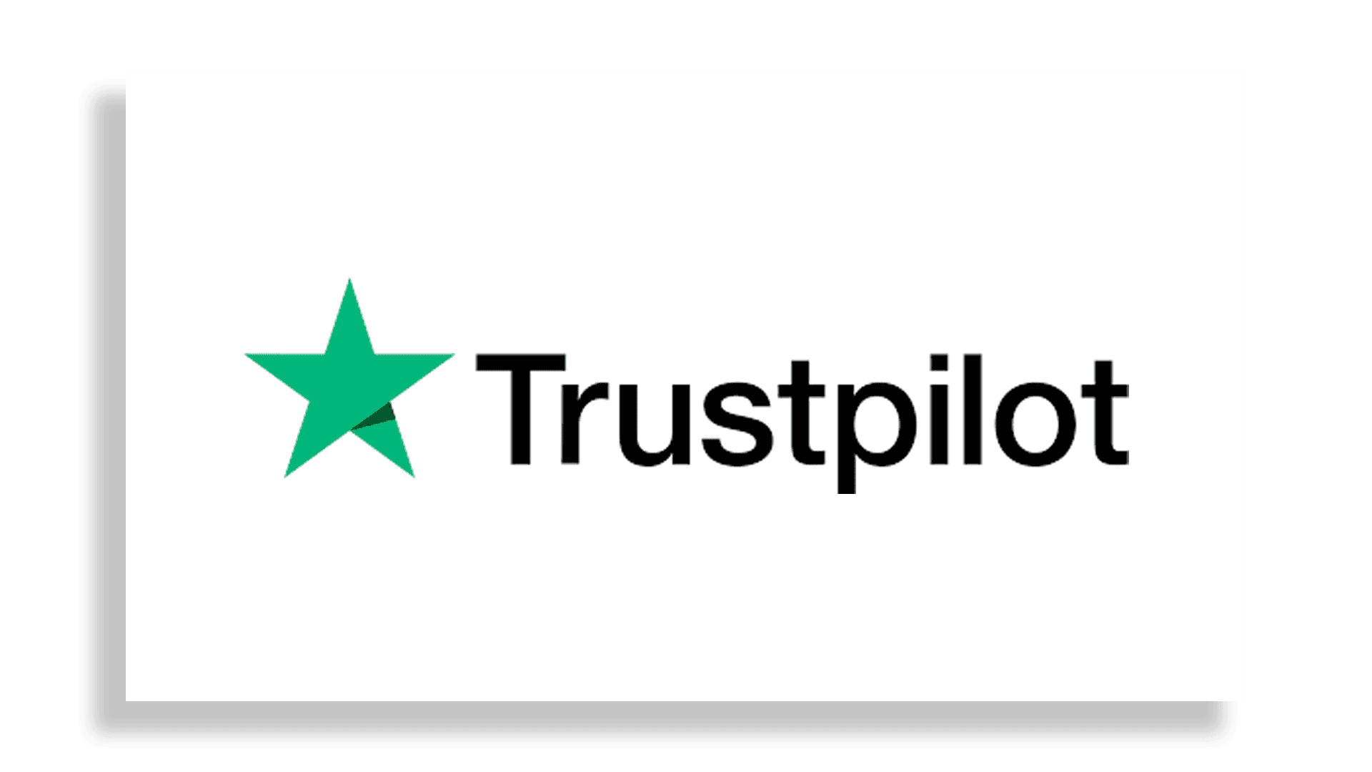 Trustpilot logo with a green star next to the brand name.
